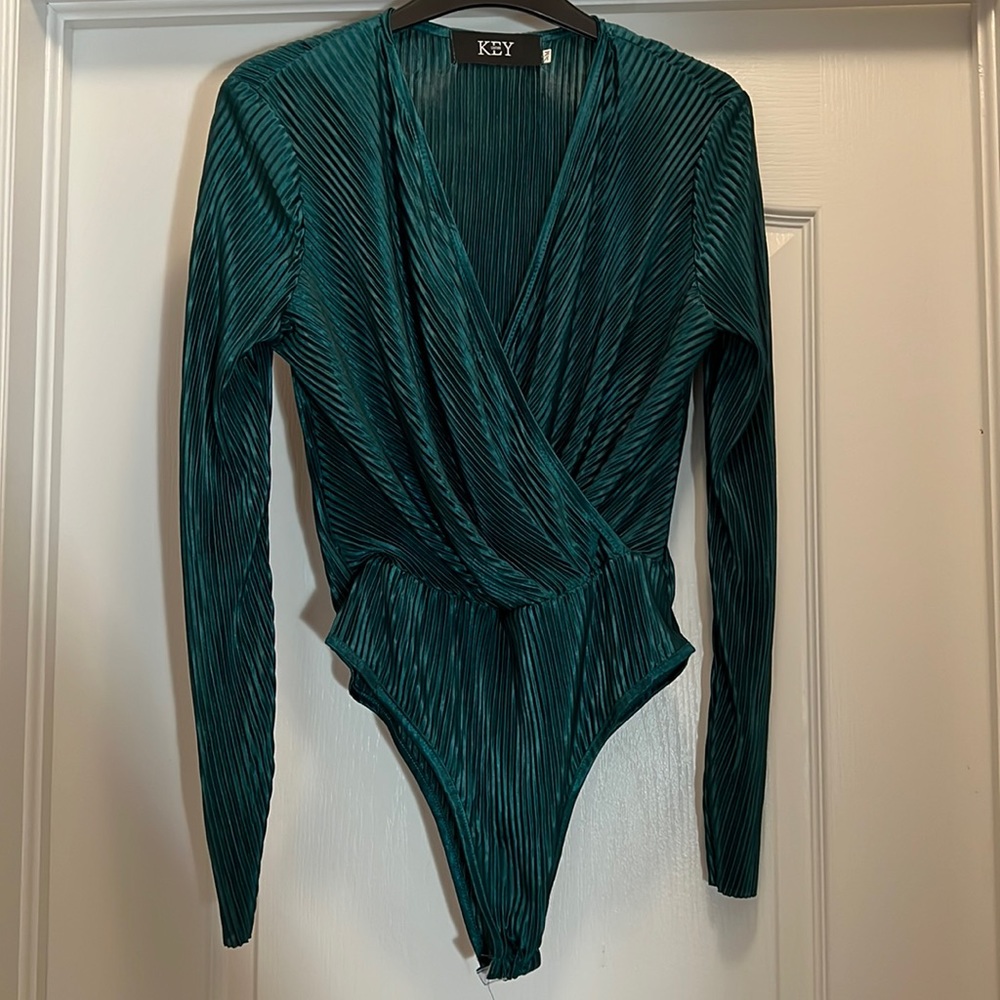 Key Couture green bodysuit, size s/m